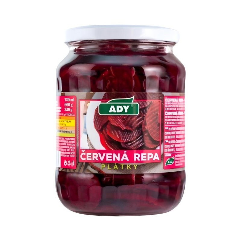 Červená Repa Plátky 720ml PP 350g Ady
