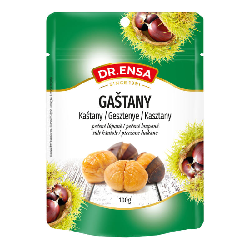 Gaštany pečené lúpané 100g ENSA