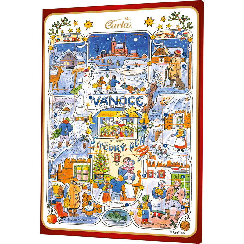 Kalendár adventný čokoláda Lada 75g