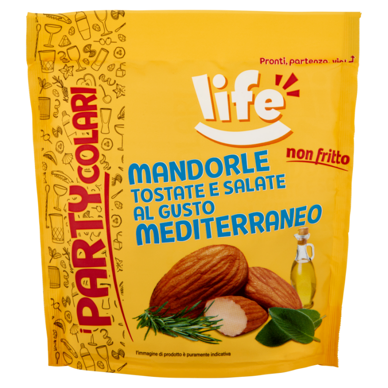 Mandle Slané ochuťené Bylinky 125g Life