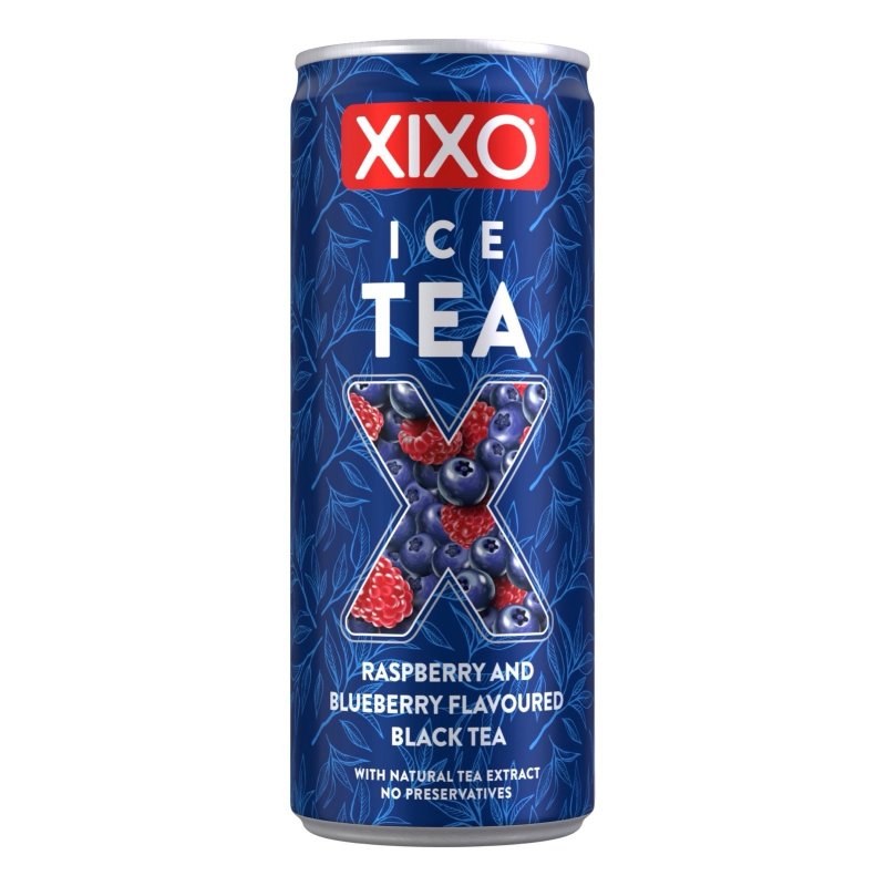 Nápoj Xixo Ice Tea Raspberry-blueberry 250ml plech