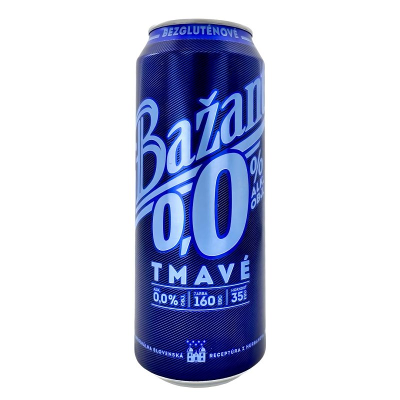 Pivo Zlatý Bažant 0,0% Nealko Tmavé 0,5l plech