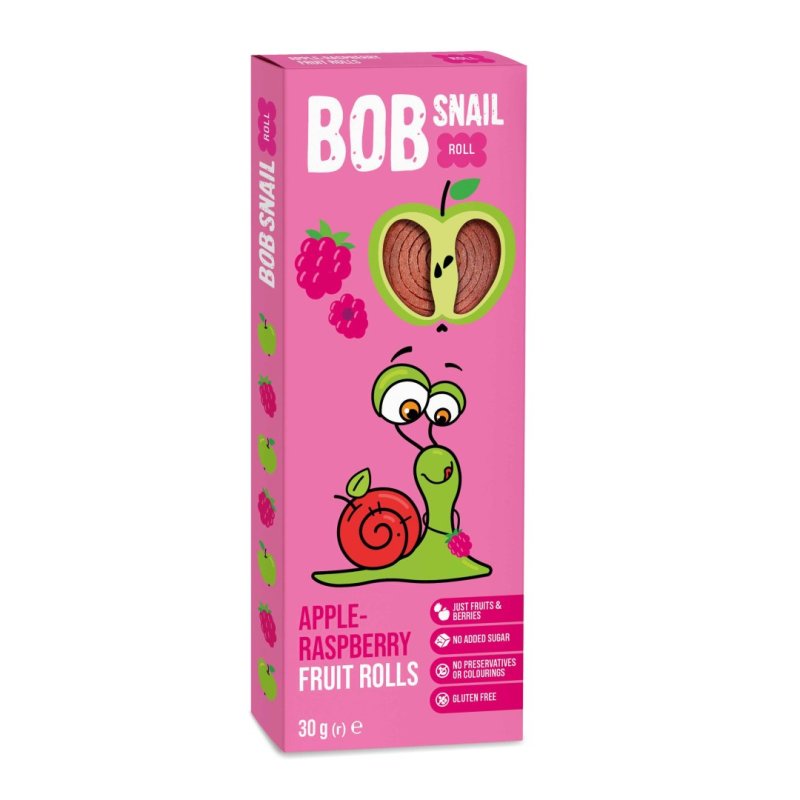 Snack ovocný Bob Snail 30g Malina