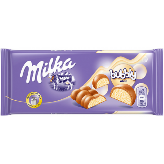 Čokoláda Milka Bubbly White 95 g