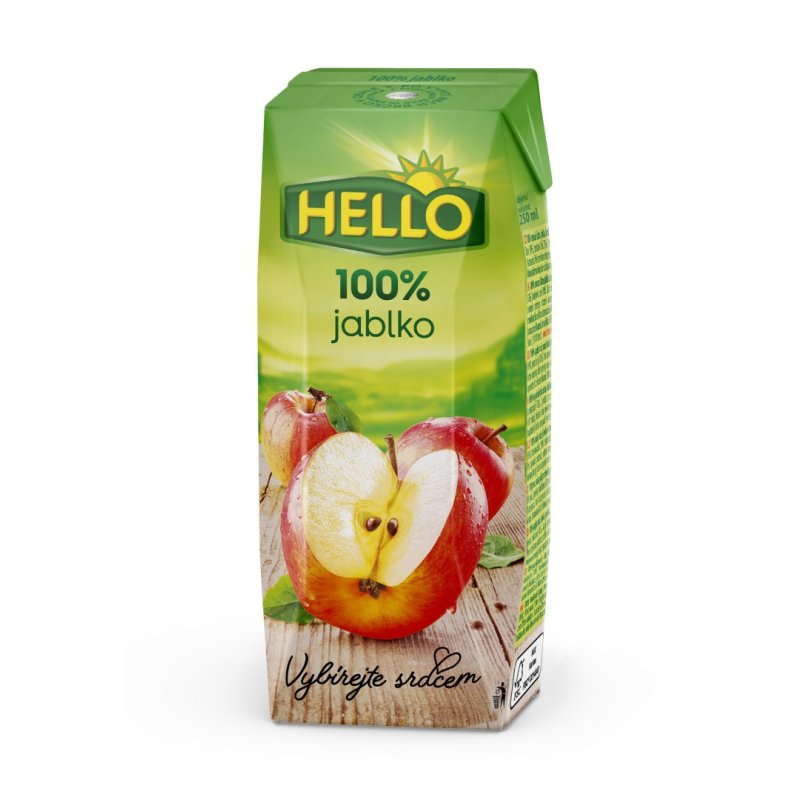 Džús Jablko 100% 250ml Hello