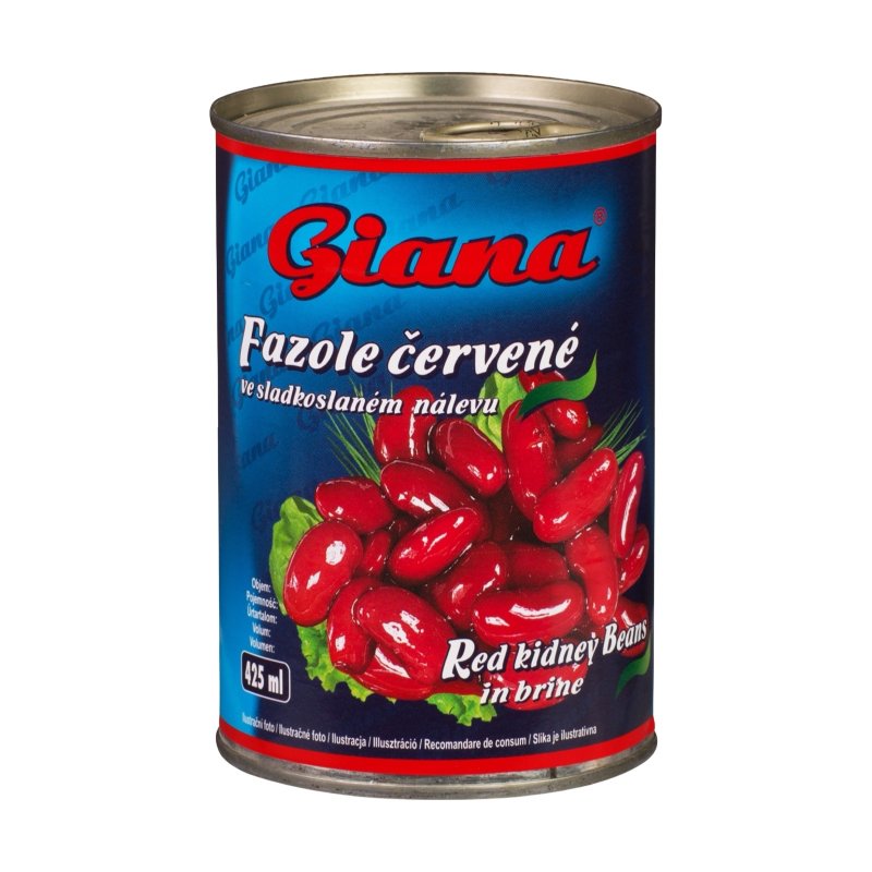 Fazuľa v Paradajkovej omáčke 425ml PP 410g Giana