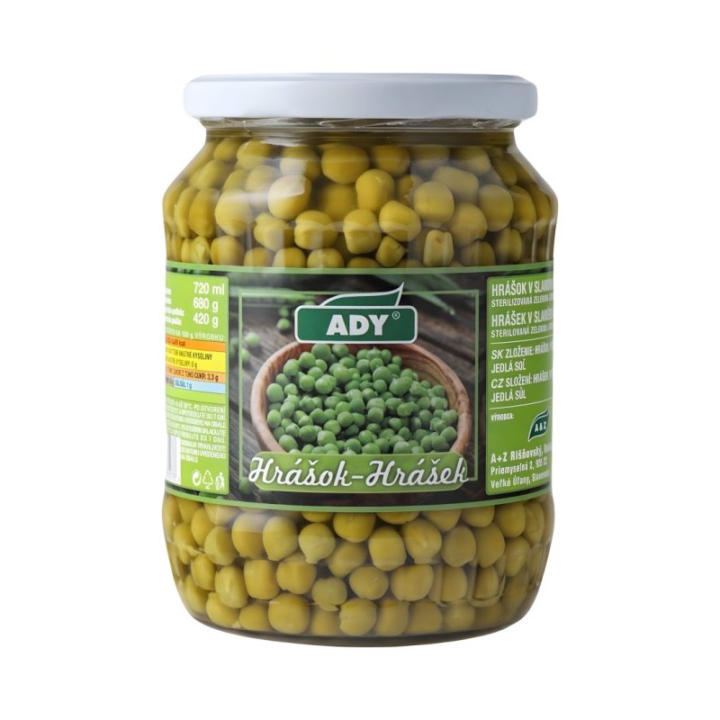 Hrášok 720ml PP 420g Ady