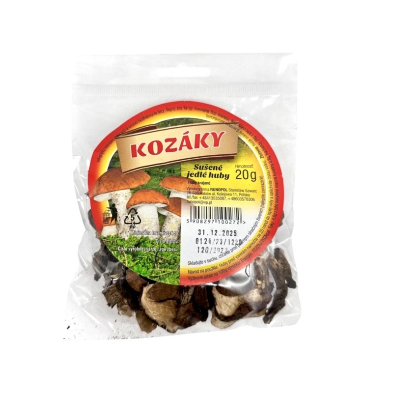 Huby sušené Kozáky 20g sáčok