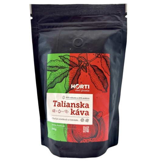 Káva Talianska HORTI zrnková 250g