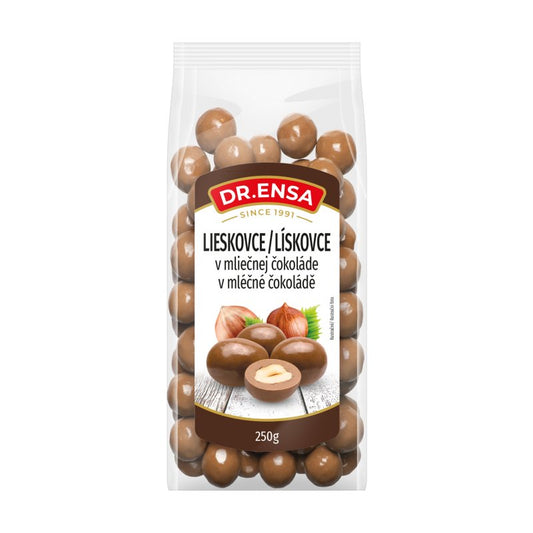 Lieskovce v mliečnej čokoláde 250g