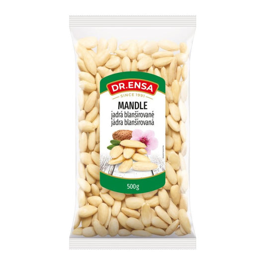 Mandle blanšírované 500g Dr.ENSA