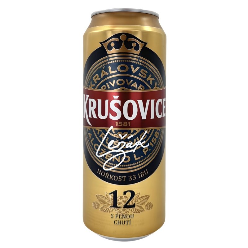 Pivo Krušovice Kráľovský 12% 0,5l plech