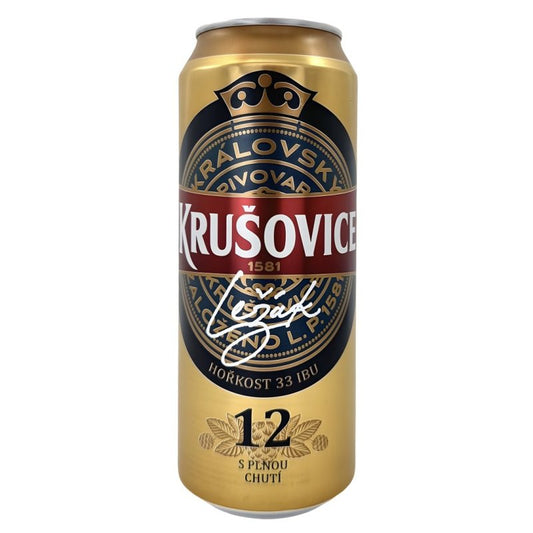 Pivo Krušovice Kráľovský 12% 0,5l plech