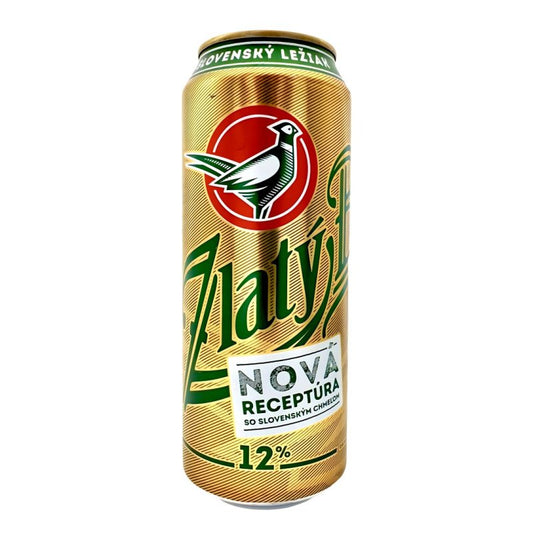Pivo Zlatý Bažant 12% 0,5l plech
