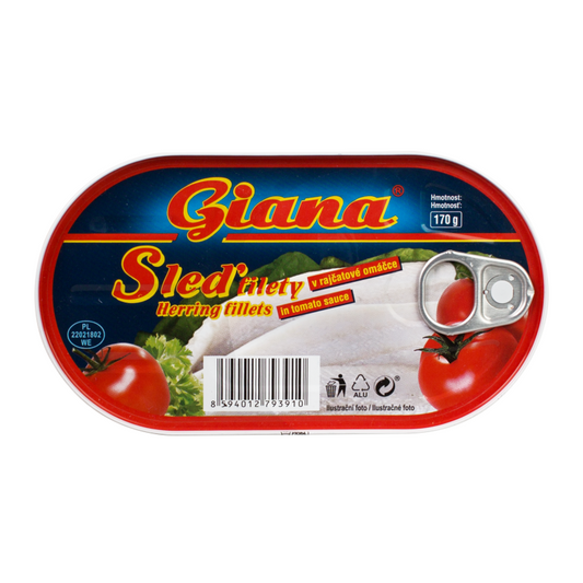 Sleď filety v paradajkovej omáčke 170g Giana