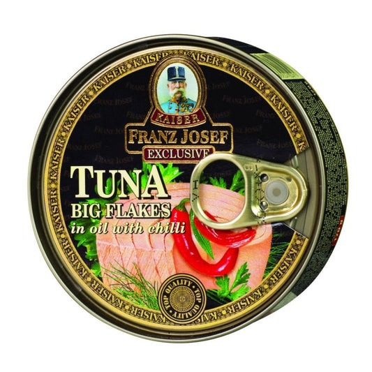 Tuniak kúsky olej s chilli 170g  Franz Josef Kaiser