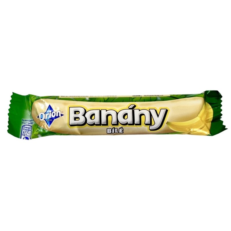 Tyčinka čokoládová Banány biela čokoláda 42g Orion