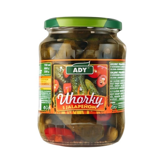 Uhorky s Jalapeňom 720ml PP 330g Ady