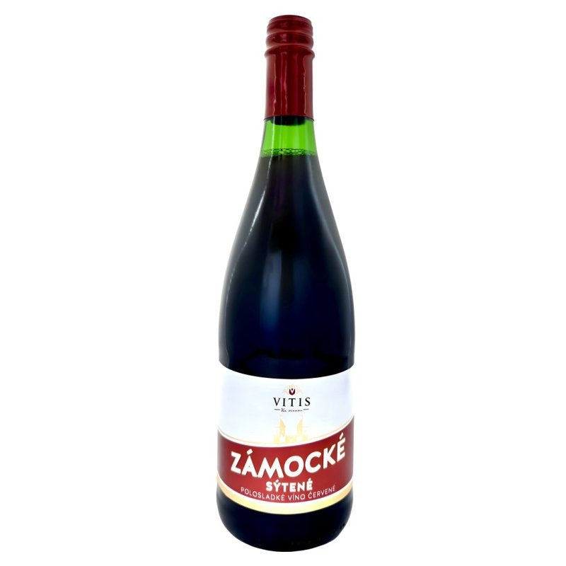 Víno Zámocké Sýtené Červené 0,75l Vitis