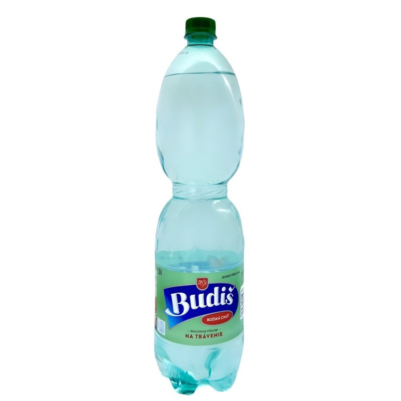 Voda Budiš Jemne perlivá 1,5l PET
