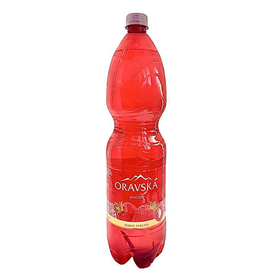 Voda ORAVSKA červená edícia jahoda 1,5l PET